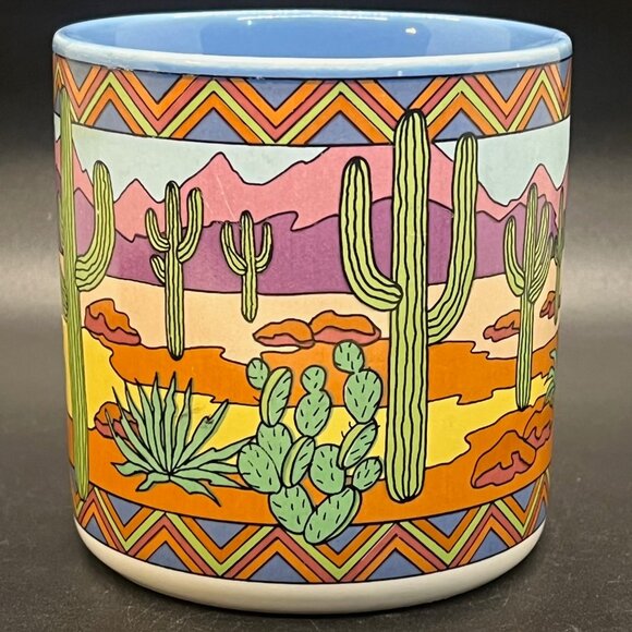 Potpourri Press Desert Cacti Saguaro Cactus Colorful '93 Arizona Coffee Mug 12oz - Picture 1 of 7